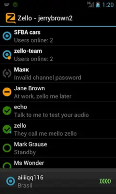 Zello Walkie Talkie android App screenshot 3